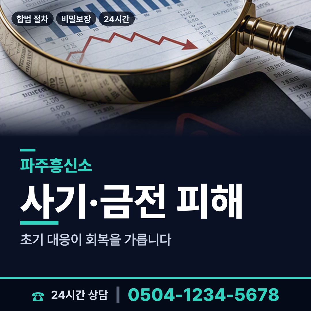 파주 운정5동 흥신소추천 상담 안내